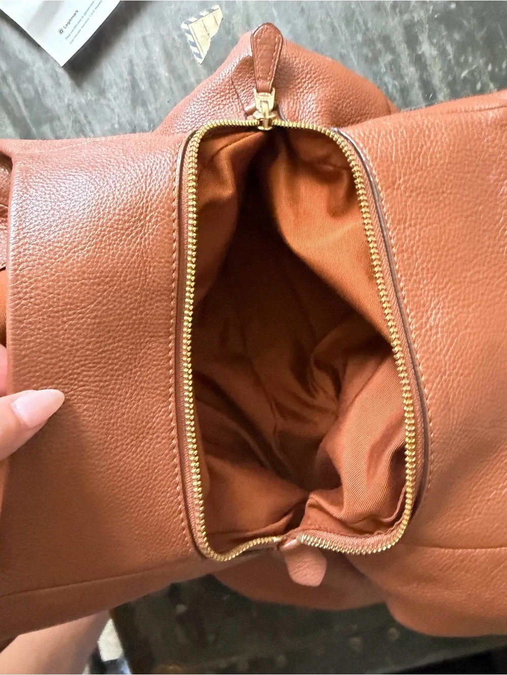 Coach Brown Pebbled Edie Leather Double-Handle Shoulder Bag